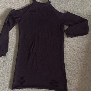 Distressed sweatshirt